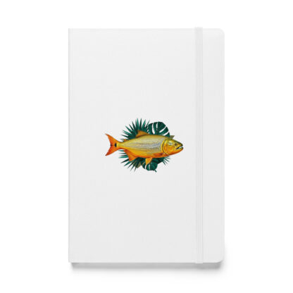 fly fishing notebook with a golden dorado on the front